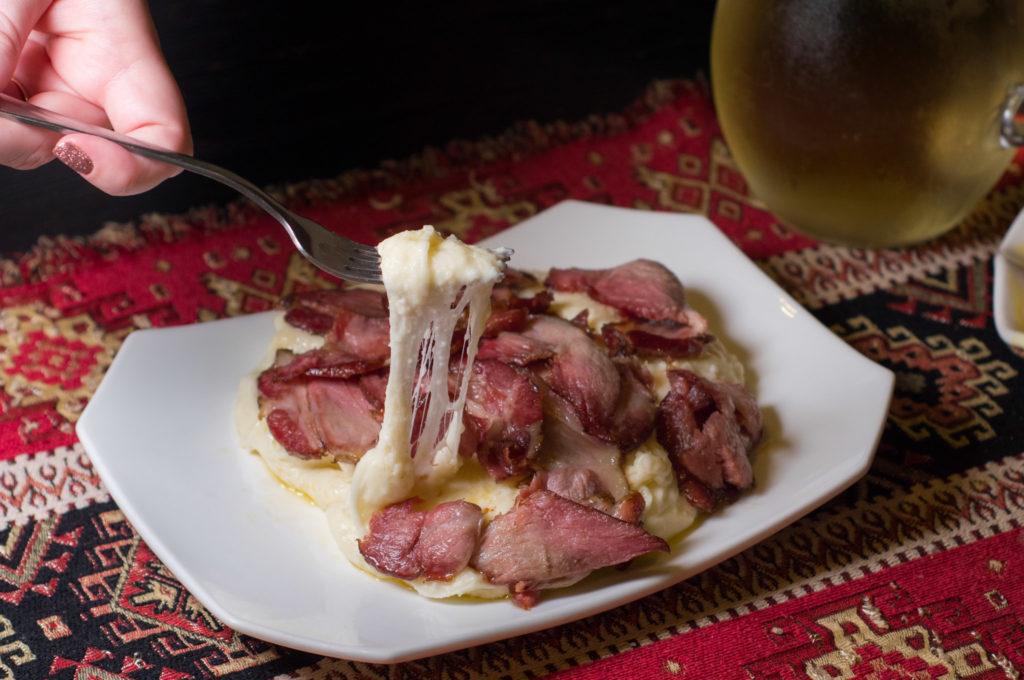 Georgian Cuisine Guide - Traditional Georgian Food: Erlaji With Abkhazian Smoked Ham