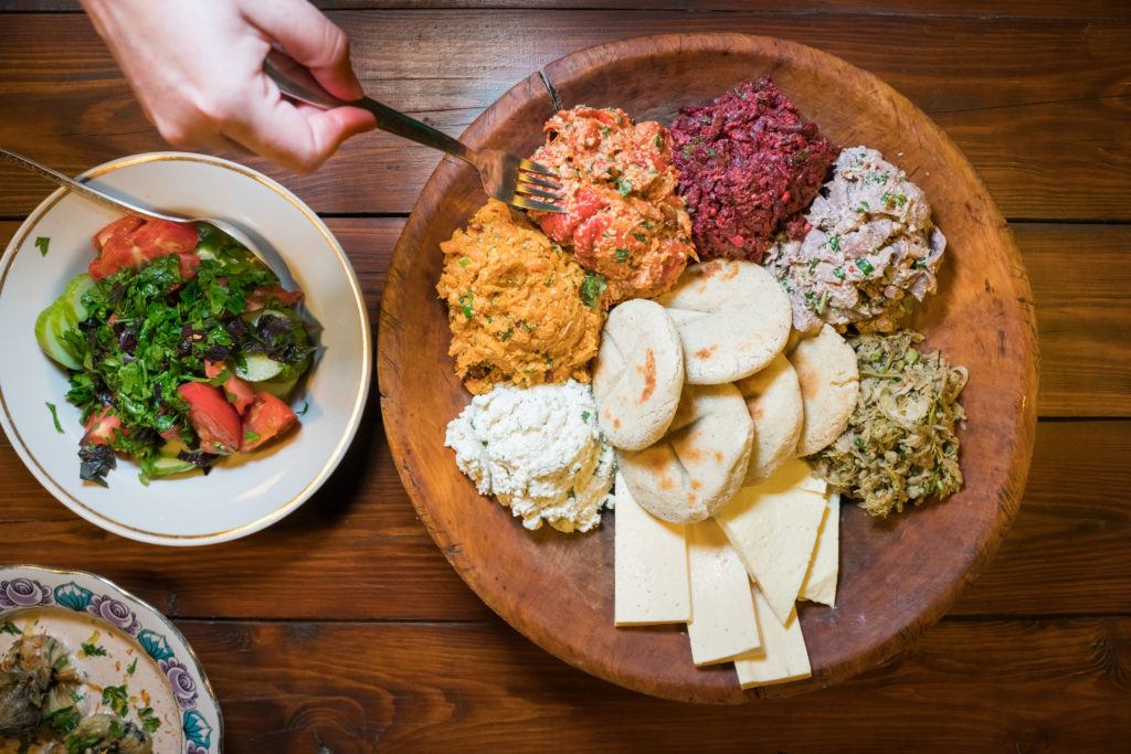 Pkhali with Jonjoli on the side - must try Georgian Foods